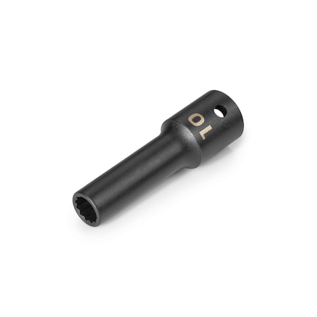 Tekton 1/2 Inch Drive x 10 mm Deep 12-Point Impact Socket SID23310